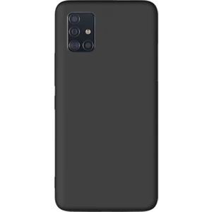 Samsung Galaxy A51 Premium Matte Silikon Kılıf - Siyah