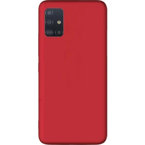 Samsung Galaxy A51 Premium Matte Silikon Kılıf - Kırmızı