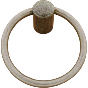 Halka Kulp Sarkaç Antik Gümüş Çap 6 cm