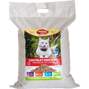 Bonny Nice Doğal Çam Peleti Kedi Kumu 10 kg 20 l x 2 Paket