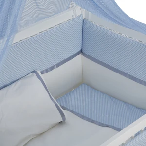 Meltem Smart Fiore Mavi Pamuklu Bebek Uyku Seti - 60x120 cm