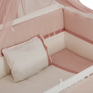 Meltem Smart Fiore Pembe Pamuklu Bebek Uyku Seti 60x120 cm