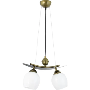 Ikili Modern Tarz Kayık Model Metal Camlı Sarkıt Avize