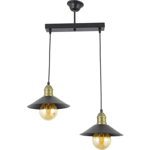 Ikili Siyah Retro Rustik Model Modern Metal Sarkıt Avize