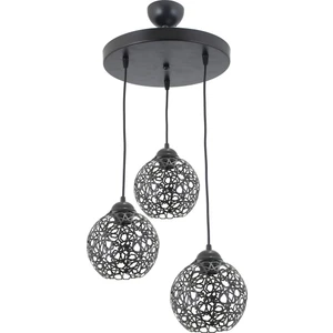 Selçuklu Top Motif Yıldız Ferforje Model Retro Rustik Sarkıt Avize
