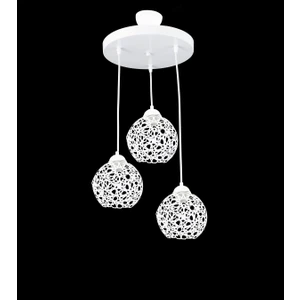 Selçuklu Top Motif Yıldız Ferforje Model Retro Rustik Sarkıt Avize