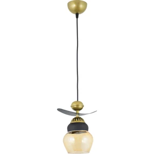 Tekli Modern Tarz Kayık Model Metal Camlı Sarkıt Avize