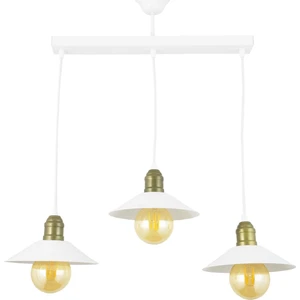 Üçlü Beyaz Retro Rustik Model Modern Metal Sarkıt Avize