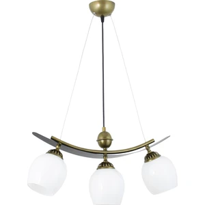 Üçlü Modern Tarz Kayık Model Metal Camlı Sarkıt Avize