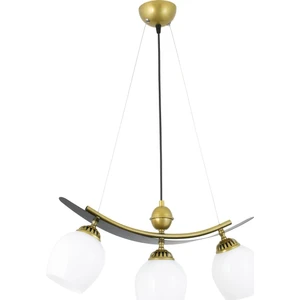 Üçlü Modern Tarz Kayık Model Metal Camlı Sarkıt Avize