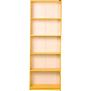 Modern 5 Raflı Kitaplık - Sarı