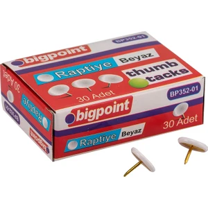 Renkli Raptiye Beyaz 10'lu Kutu