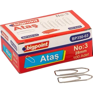 Nikel Ataş No:3 (28mm) 10'lu Kutu