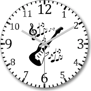 Baskı Dükkanı Riven Duvar Saati Bombeli Gercek Cam