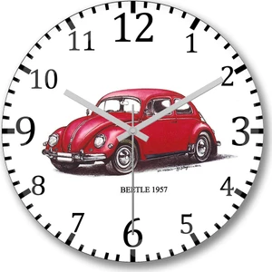 Baskı Dükkanı Vonker 04 Duvar Saati Bombeli Gercek Cam