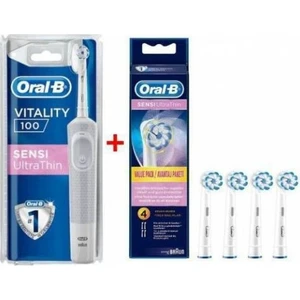 Vitality D100 Şarj Edilebilir Diş Fırçası + 4 Adet Yedek Ultra Thin Başlık