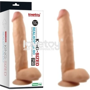 King - Sized 31 cm Süper Gerçekçi Uzun Kalın Dev Dildo