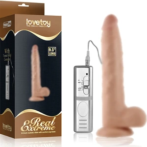 Extrem 24 cm Güçlü Titreşimli Uzun Realistik Vibratör Dildo