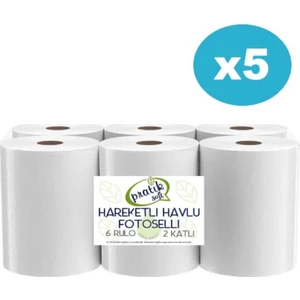 Pratiksoft 5 Koli 21 cm Fotoselli Hareketli Kağıt Havlu 30 Rulo