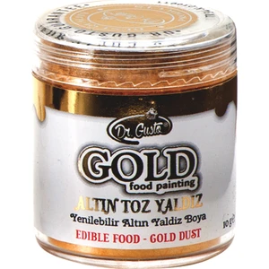 Dr. Gusto  Yenilebilir Metalik Toz Altın Yaldızlı Gold Boya 10 gr