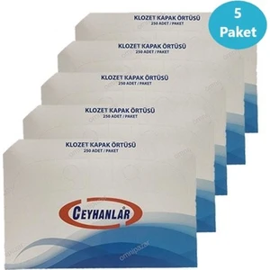 Klozet Kapak Örtüsü 5 Paket 1250 Adet