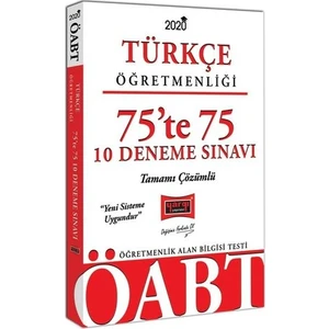 Yargı Yayınevi 2020 ÖABT Türkçe Öğretmenliği 75’Te 75 Tamamı Çözümlü 10 Deneme Sınavı