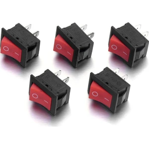 Dünya Magnet Aç Kapa Tek Konumlu Kırmızı Mini Anahtar On Of Switch Pano Tipi Güç Anahtarı 5'li Paket