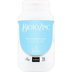 Bioto Zinc 5 Mg Biotin Kedi&Köpek Deri Ve Tüy Sağlığı 75 Tablet