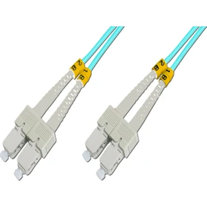 SC-SC Fiber Optik Patch Kablo 1 m Multimode Duplex 50/125 Om 3