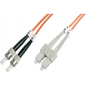 ST-SC Fiber Optik Patch Kablo 5 m Multimode 3.0mm Duplex 50/125 Om2