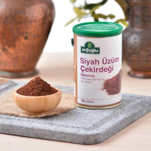 Siyah Üzüm Çekirdeği Öğütülmüş 100g (Teneke Kutu)