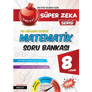 Nartest Yayınevi 8. Sınıf Süper Zeka Matematik Soru Bankası