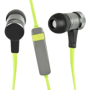 Bluetooth Mikrofonlu Kulakiçi Miknatıslı Spor Kulaklık Gri-Yeşil