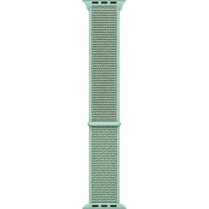 Apple Watch Uyumlu Series 1 38mm Hasırlı Kordon Woven Sport Loop Yeşil