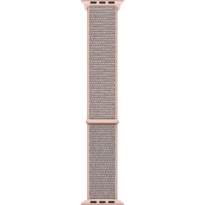 Apple Watch Uyumlu Series 3 38mm Hasırlı Kordon Woven Sport Loop Rose Gold