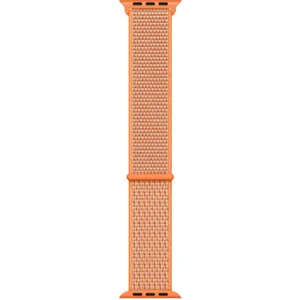 Apple Watch Uyumlu Series 3 38mm Hasırlı Kordon Woven Sport Loop Turuncu