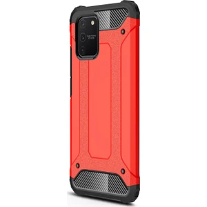 Samsung Galaxy S10 Lite Kılıf Rugged Armor Kırmızı