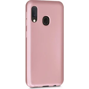 Mat Silikon Samsung Galaxy A30 Kılıf Rose Gold