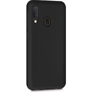 Mat Silikon Samsung Galaxy A30 Kılıf Siyah