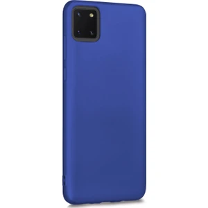 Mat Silikon Samsung Galaxy Note 10 Lite Kılıf Lacivert