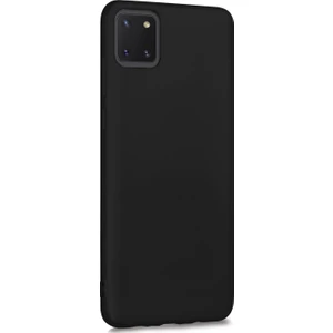 Mat Silikon Samsung Galaxy Note 10 Lite Kılıf Siyah
