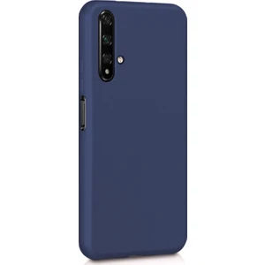 Mat Silikon Huawei Nova 5T Kılıf Lacivert