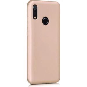 Mat Silikon Huawei Y6s 2019 Kılıf Gold