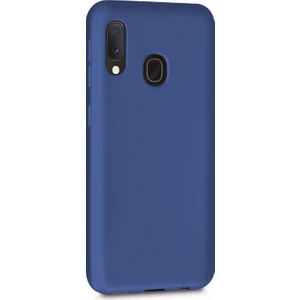Matte Silicone Samsung Galaxy M10s Kılıf Lacivert