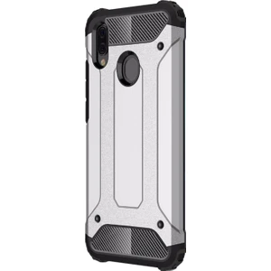 Samsung Galaxy M10s Kılıf Rugged Armor Gümüş