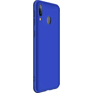 Samsung Galaxy M10s Kılıf Double Dip 360 Protective Mavi