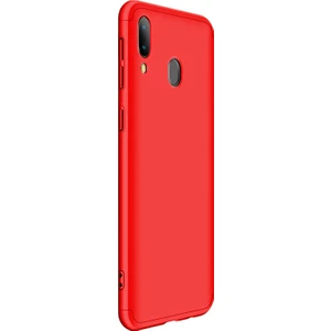 Samsung Galaxy M10s Kılıf Double Dip 360 Protective Kırmızı