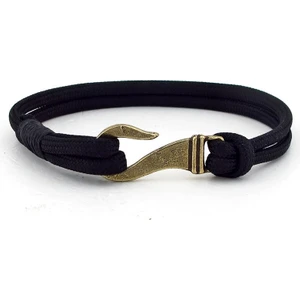 Bronz Metal Kanca Paracord Erkek Bileklik BT616