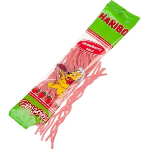 Haribo 200 gr Strawberry Sour Spaghetti