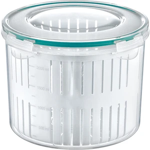 Fresh Box Derin Yuvarlak Süzgeçli Saklama Kabı 2 Adet